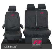 Load image into Gallery viewer, VW Transporter T6.1,T6,T5.1 INKA Front Set 1+2 Tailored Waterproof Seat Covers Black