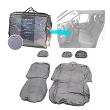 Load image into Gallery viewer, Renault Trafic Front 1+2 Fully Tailored Waterproof Seat Covers Grey MY 01-14