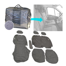 Load image into Gallery viewer, Fiat Talento Front 1+2 Fully Tailored Waterproof Seat Covers Grey MY 16-20