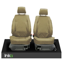 Load image into Gallery viewer, VW Amarok INKA Front Set 1+1 Fully Tailored Waterproof Seat Covers Beige MY-10-21