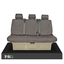 Load image into Gallery viewer, VW California T6.1, T6, T5.1 & T5 Ocean, Coast, Beach, SE, Surf Inka Fully Tailored Waterproof Rear Seat Covers with ISOFIX MY03-24 Black & Grey Colour options