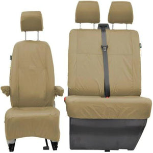 VW Transporter Front 1+1 INKA Tailored Waterproof Seat Cover BEIGE MY-2003-2010