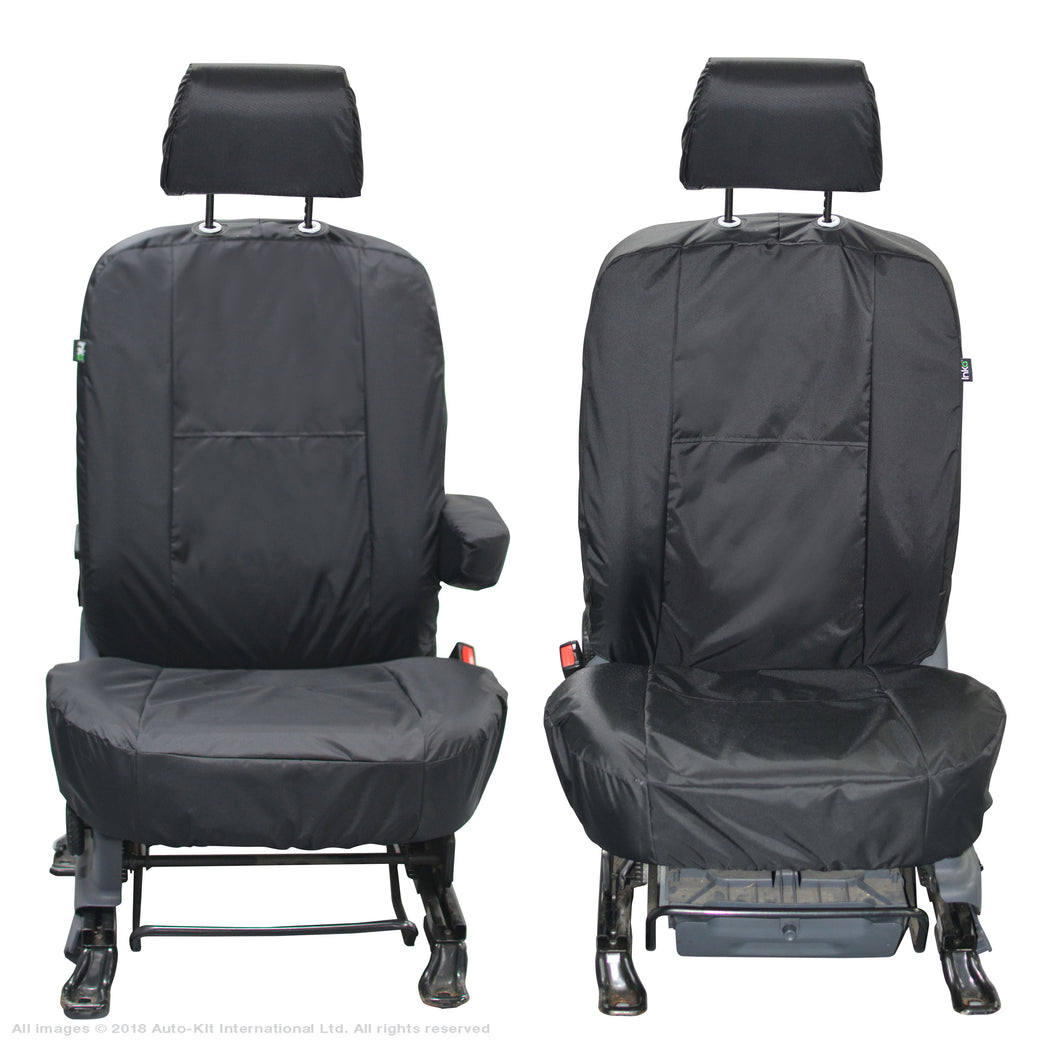 Ford Tourneo Connect Front Set 1+1 INKA Tailored Waterproof Seat Covers Black MY 02-13