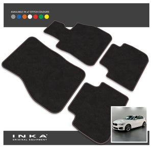 BMW 1 Series F40 Hatch Front & Rear Tailored Carpet Mat with 7x Stitch Colours Fits 2019 Onwards