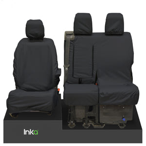 Peugeot Expert Front Set 1+2 INKA Tailored Waterproof Seat Covers Black MY 07-16
