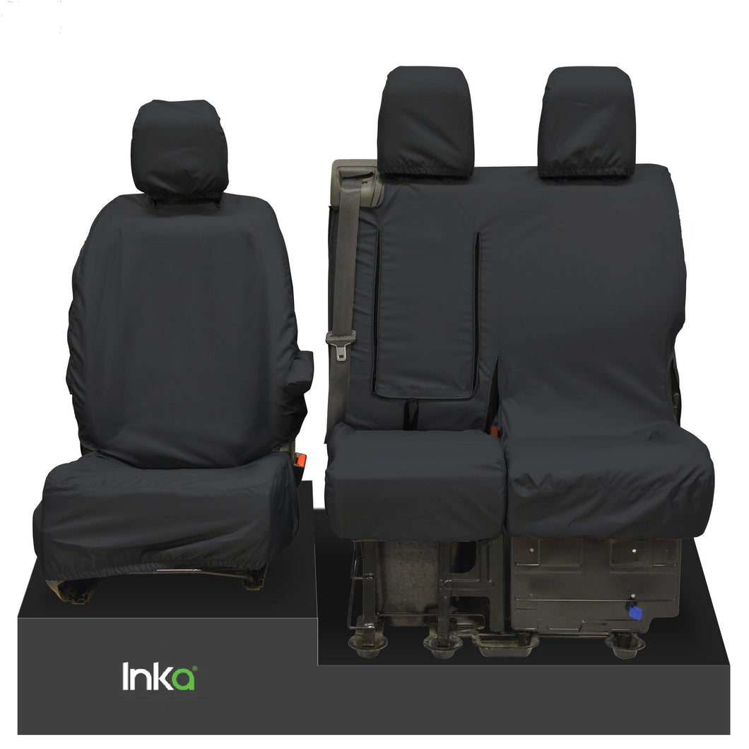 Peugeot Expert Front Set 1+2 INKA Tailored Waterproof Seat Covers Black MY 07-16