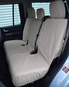 Range Rover Canvas 2nd Row 40/20/40 Split INKA Fully Tailored Waterproof Seat Covers SAND MY-2012-2016