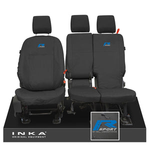 Ford Transit Connect INKA Front Set 1+2 Tailored Waterproof Seat Covers Black MY13-23