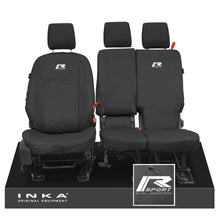 Load image into Gallery viewer, Ford Transit Connect INKA Front Set 1+2 Tailored Waterproof Seat Covers Black MY13-23
