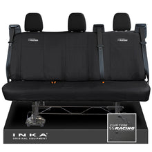Load image into Gallery viewer, Ford Transit Custom INKA Rear Triple Tailored Waterproof Seat Covers Black MY-12-23 (Choice of 7 Colours)
