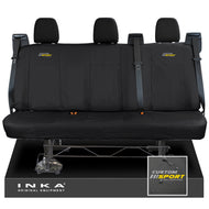 Ford Transit Custom INKA Rear Triple Tailored Waterproof Seat Covers Black MY-12-25 (Choice of 7 Colours)
