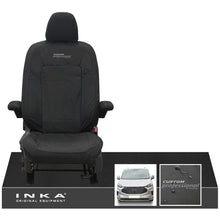 Load image into Gallery viewer, The All New Ford Transit Custom INKA Single Driver Tailored Waterproof Seat Cover Black MY-2024 Onwards
