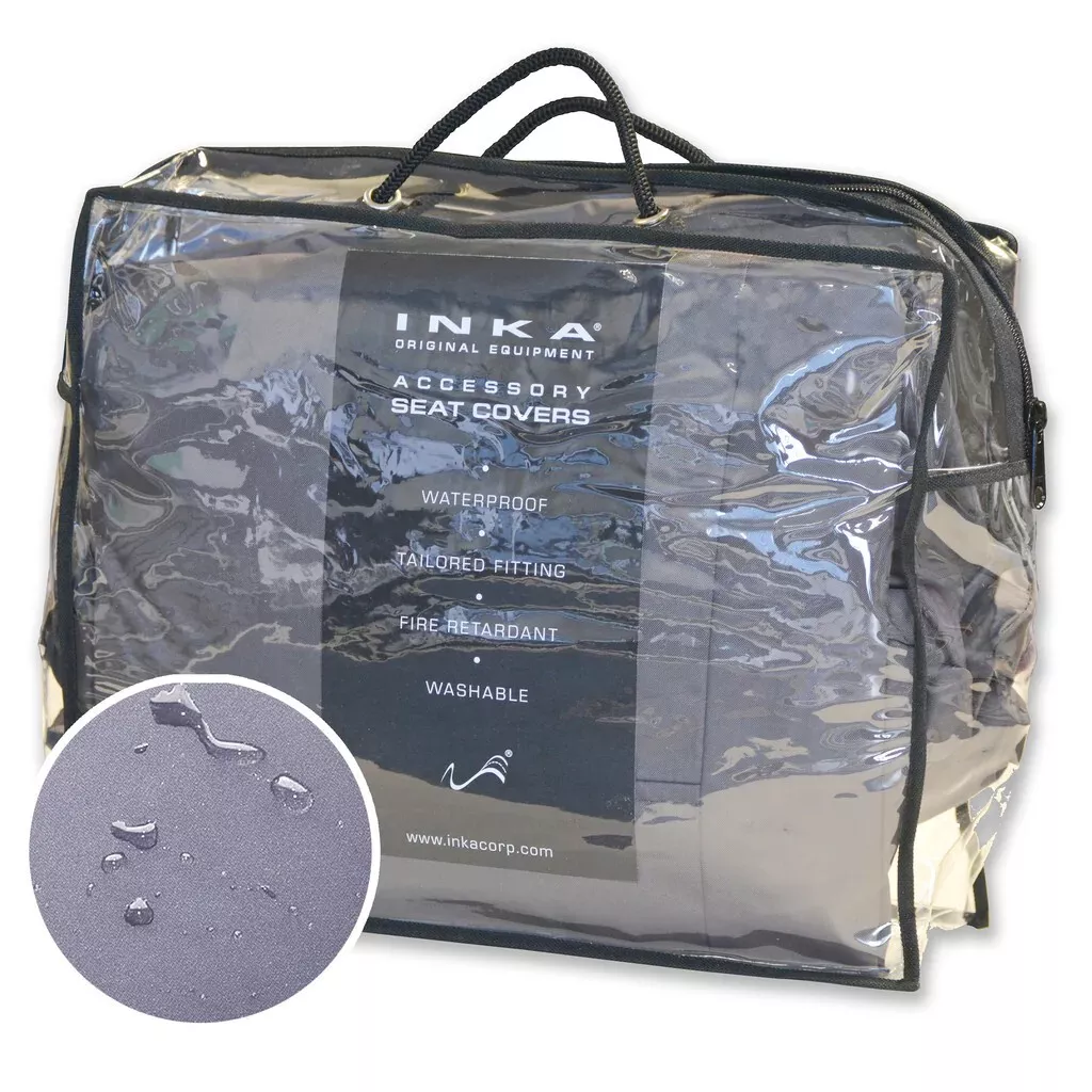 Skoda Octavia Estate Front 1+1 INKA Tailored Waterproof Seat Covers Grey MY13-16