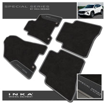 Load image into Gallery viewer, Hyundai Tucson Car Mats (Front &amp; Rear Set) with Premium Carpet &amp; OEM Leatherette Fits MY 15-19
