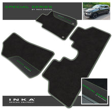 Load image into Gallery viewer, Kia E-NIRO Car Mats (Front &amp; Rear Set) with Premium Carpet &amp; OEM Leatherette Fits MY18-22
