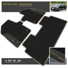 Load image into Gallery viewer, Kia EV6 Car Mats (Front &amp; Rear Set) with Premium Carpet &amp; OEM Leatherette Fits MY 2021 Onwards
