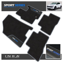Load image into Gallery viewer, Kia Sportage Hybrid Car Mats (Front &amp; Rear Set) with Premium Carpet &amp; OEM Leatherette Fits MY 2022 Onwards
