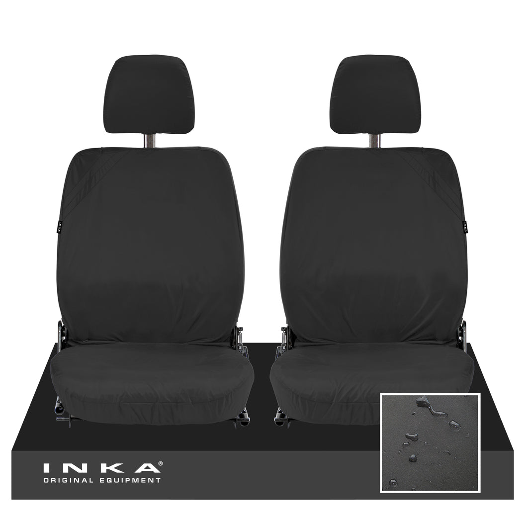 Land Rover Defender Front Set 1+1 INKA Tailored Waterproof Sear Covers Black-  Fits 90/110- MY-87-06