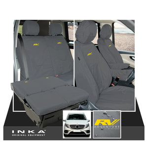 Mercedes Benz Marco Polo V-Class W447 INKA Tailored Waterproof Seat Covers Grey MY-2014 Onwards