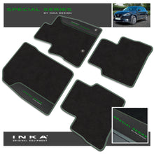 Load image into Gallery viewer, Nissan Qashqai Car Mats (Front &amp; Rear Set) with Premium Carpet &amp; OEM Leatherette Fits MY22 Onwards
