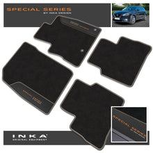 Load image into Gallery viewer, Nissan Qashqai Car Mats (Front &amp; Rear Set) with Premium Carpet &amp; OEM Leatherette Fits MY22 Onwards
