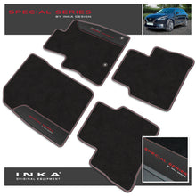 Load image into Gallery viewer, Nissan Qashqai Car Mats (Front &amp; Rear Set) with Premium Carpet &amp; OEM Leatherette Fits MY22 Onwards
