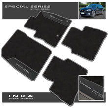 Load image into Gallery viewer, Nissan Qashqai Car Mats (Front &amp; Rear Set) with Premium Carpet &amp; OEM Leatherette Fits MY22 Onwards
