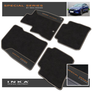 Nissan Qashqai e-POWER Car Mats (Front & Rear Set) with Premium Carpet & OEM Leatherette Fits MY22 Onwards