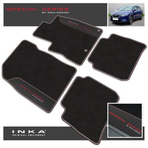 Nissan Qashqai e-POWER Car Mats (Front & Rear Set) with Premium Carpet & OEM Leatherette Fits MY22 Onwards
