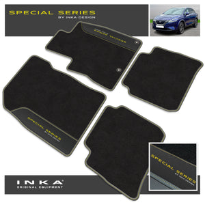 Nissan Qashqai e-POWER Car Mats (Front & Rear Set) with Premium Carpet & OEM Leatherette Fits MY22 Onwards