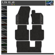 Skoda Kodiaq 7 Seater Tailored Car Mats (Front & Rear Set) with Premium Carpet & OEM Leatherette Fits MY2017 Onwards