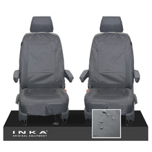 Load image into Gallery viewer, VW Transporter Shuttle T6.1, T6 Front 1+1 Tailored Waterproof Seat Covers MY-15-23[Choice of 2 Colours]
