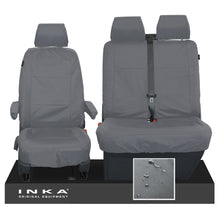 Load image into Gallery viewer, VW Transporter Shuttle T6.1, T6 Front 1+2 Tailored Waterproof Seat Covers MY-15-23 [Choice of 2 Colours]
