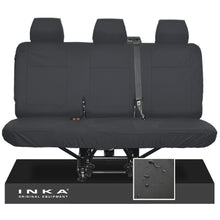 Load image into Gallery viewer, VW Transporter T6.1, T6, T5.1 Rear Triple Tailored Waterproof Seat Covers [Choice of 2 Colours]
