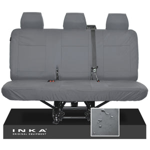 VW Transporter T6.1, T6, T5.1 Rear Triple Tailored Waterproof Seat Covers [Choice of 2 Colours]