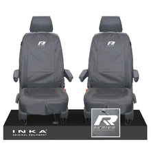 Load image into Gallery viewer, VW Transporter T6.1,T6,T5.1 INKA Front 1+1 Tailored Waterproof Seat Covers Grey
