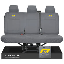 Load image into Gallery viewer, VW Transporter T6.1,T6,T5.1 INKA Rear Triple Tailored Waterproof Seat Cover Set Grey MY 09-23
