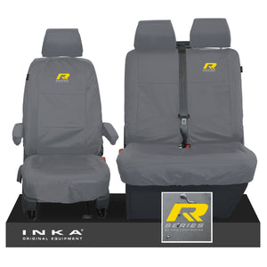 VW Transporter Shuttle T6.1, T6 Front 1+2 Tailored Waterproof Seat Covers Grey MY-15-23