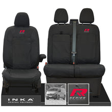 Load image into Gallery viewer, New VW Transporter T7 Panel Van INKA Front Set Tailored Waterproof Seat Covers Black MY25 onwards
