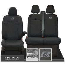 Load image into Gallery viewer, New VW Transporter T7 Panel Van INKA Front Set Tailored Waterproof Seat Covers Black MY25 onwards
