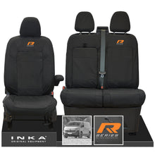 Load image into Gallery viewer, New VW Transporter T7 Panel Van INKA Front Set Tailored Waterproof Seat Covers Black MY25 onwards
