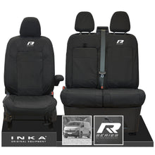 Load image into Gallery viewer, New VW Transporter T7 Panel Van INKA Front Set Tailored Waterproof Seat Covers Black MY25 onwards
