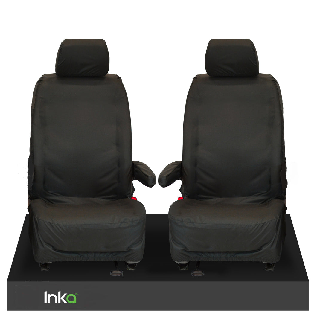 Citroen Nemo Front Set 1+1 INKA Tailored Waterproof Seat Covers Black MY 08-16