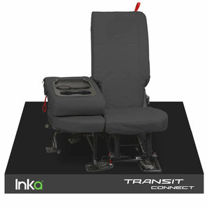 Ford Transit Connect INKA Front Set 1+2 Tailored Waterproof Seat Covers Black MY13-23
