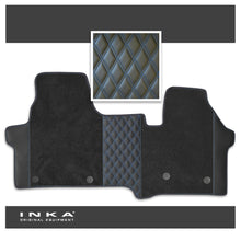 Load image into Gallery viewer, New VW Transporter T7 Bentley Leatherette Front Tailored Carpet Floor Mat Black MY25 Onwards
