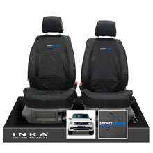 Load image into Gallery viewer, VW Amarok INKA Front Set 1+1 Fully Tailored Waterproof Seat Covers Black MY-10-21 [Choice of 7 Colours]
