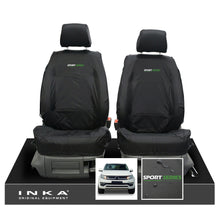 Load image into Gallery viewer, VW Amarok INKA Front Set 1+1 Fully Tailored Waterproof Seat Covers Black MY-10-21 [Choice of 7 Colours]
