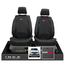 Load image into Gallery viewer, VW Amarok INKA Front Set 1+1 Fully Tailored Waterproof Seat Covers Black MY-10-21 [Choice of 7 Colours]
