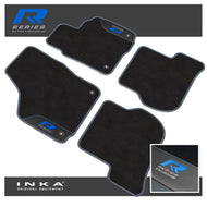 VW Golf MK6 Car Mats (Front & Rear Set) with Premium Carpet & OEM Leatherette, Fits MY08-12