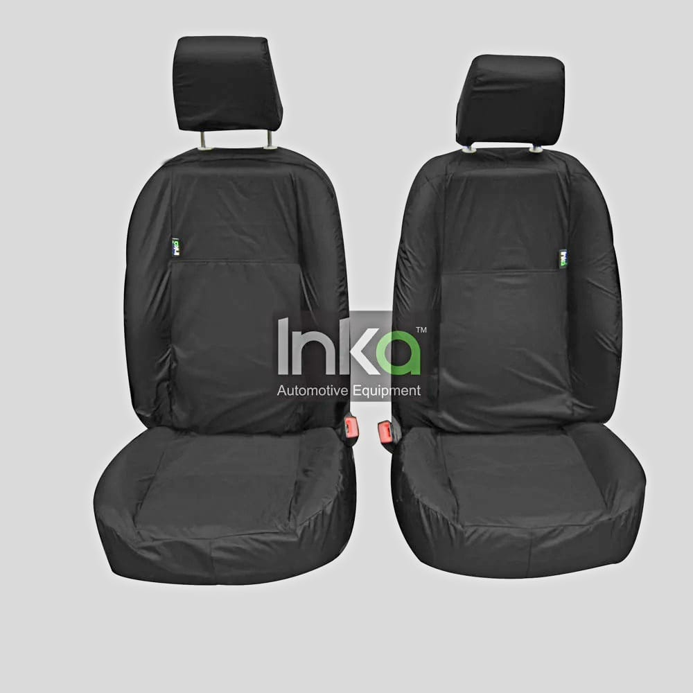 Land Rover Defender Rear Second Row 1+1 INKA Tailored Waterproof Seat Covers Grey MY-07-16